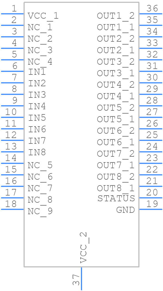 VN808CMTR-E - STMicroelectronics - PCB symbol