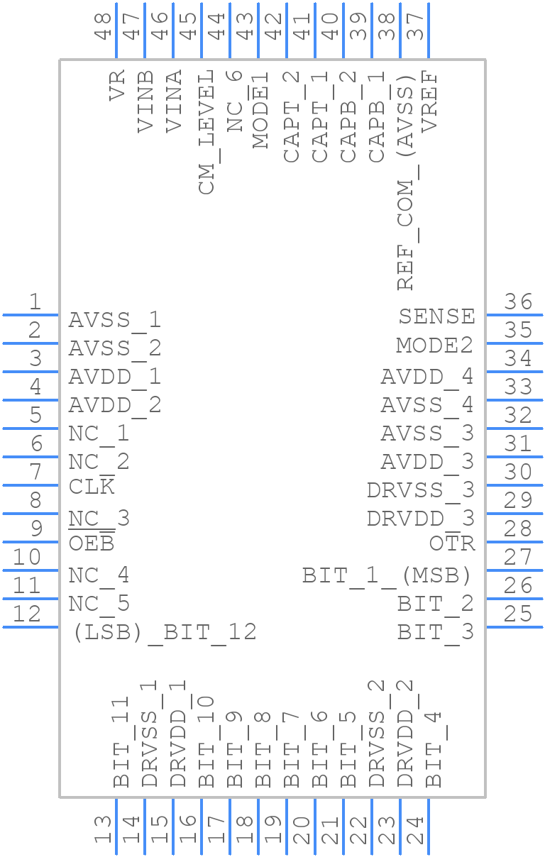 AD9226ASTZRL - Analog Devices - PCB symbol