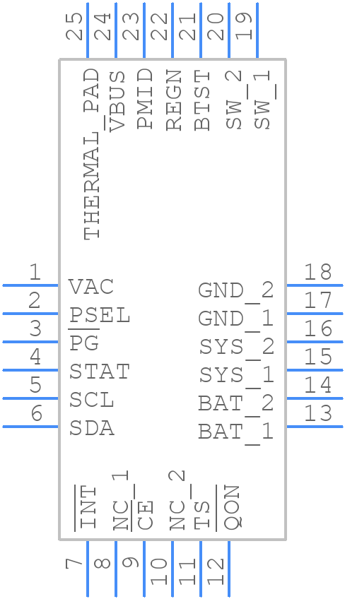 BQ25601RTWR - Texas Instruments - PCB symbol