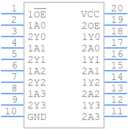 74HC241D,652 - Nexperia - PCB symbol