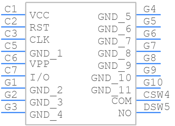 SF72S006VBDR2500 - JAE - PCB symbol