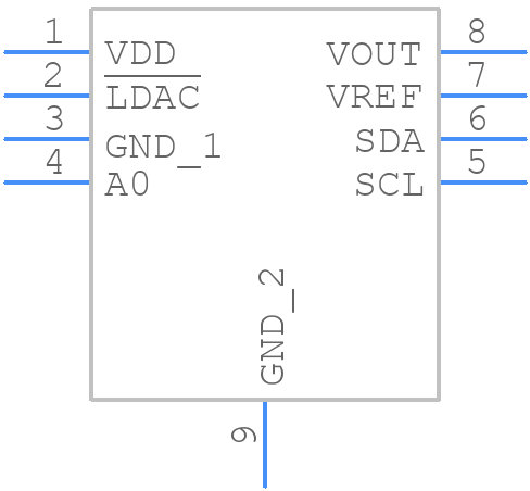 AD5693RACPZ-RL7 - Analog Devices - PCB symbol