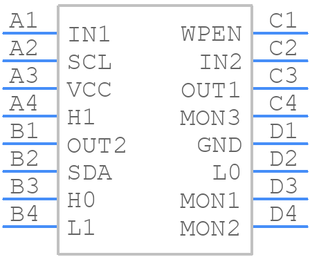 DS1859B-020+ - Analog Devices - PCB symbol