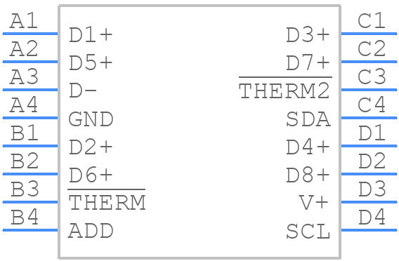 TMP468AIYFFT - Texas Instruments - PCB symbol