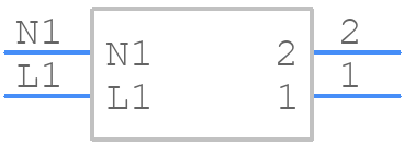 CMF2.1131.12 - SCHURTER - PCB symbol