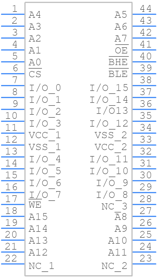 71016S12YG - Renesas Electronics - PCB symbol