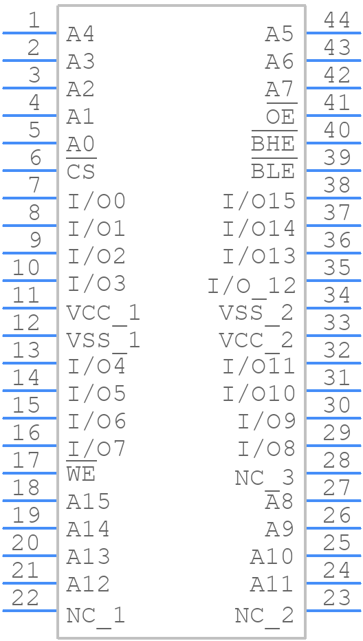 71016S15YGI - Renesas Electronics - PCB symbol