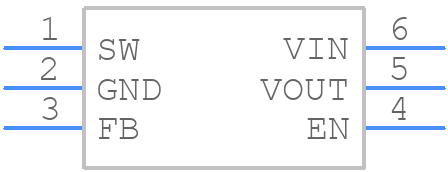 TLV61046ADBVR - Texas Instruments - PCB symbol