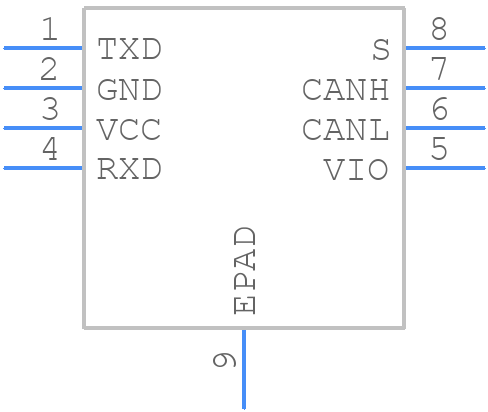 TJA1057GTK/3Z - NXP - PCB symbol