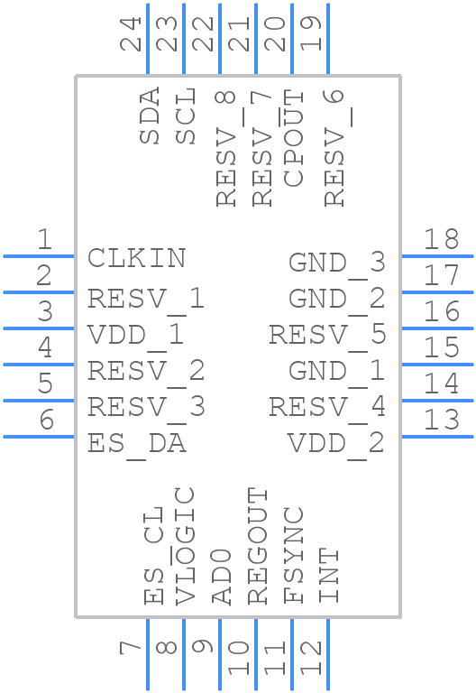MPU-9150 - TDK - PCB symbol