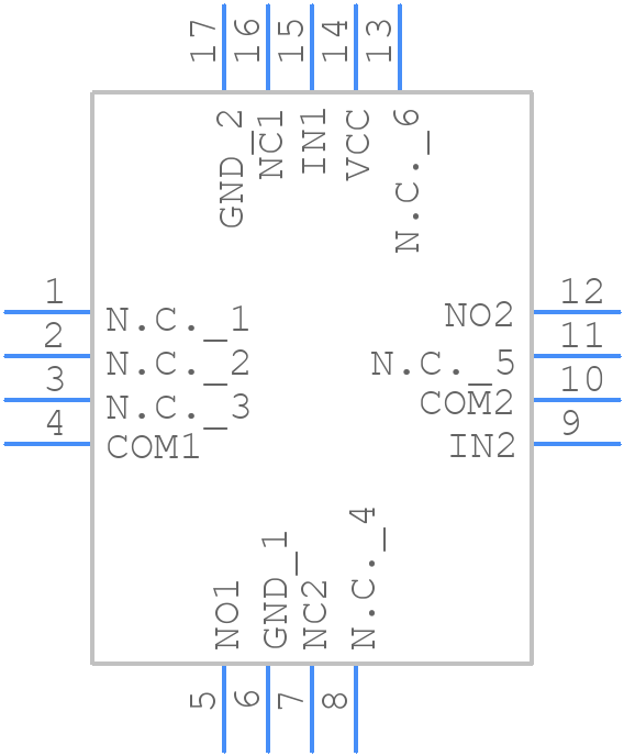 MAX4852ETE+ - Analog Devices - PCB symbol