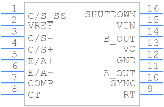 UC3846DWG4 - Texas Instruments - PCB symbol