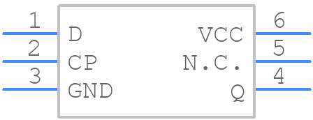 74LVC1G79GN,132 - Nexperia - PCB symbol