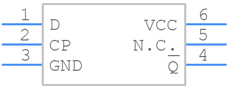 74LVC1G80GN,132 - Nexperia - PCB symbol