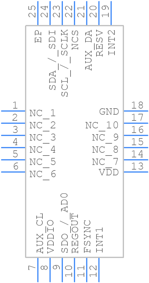 ICM-20648 - TDK - PCB symbol