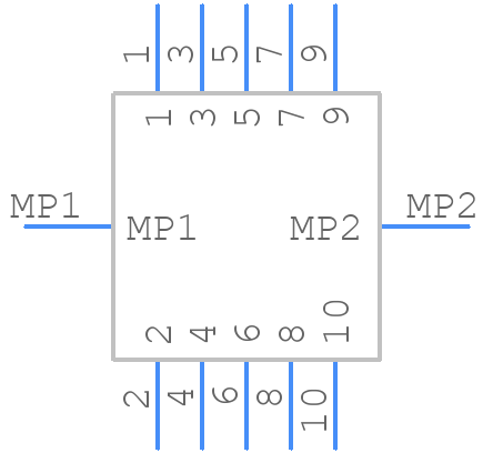 DF13EA-10DP-1.25V(51) - Hirose - PCB symbol