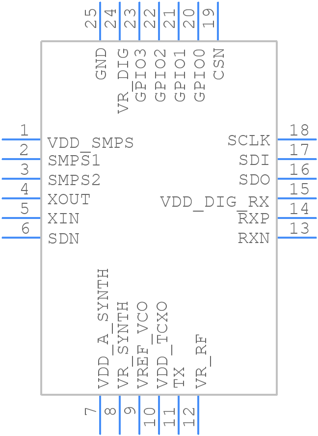 S2-LPQTR - STMicroelectronics - PCB symbol