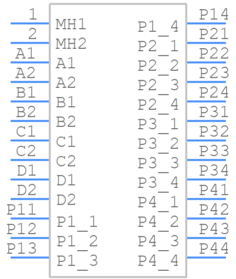 6450830-1 - TE Connectivity - PCB symbol