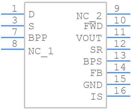 INN2023K - Power Integrations - PCB symbol