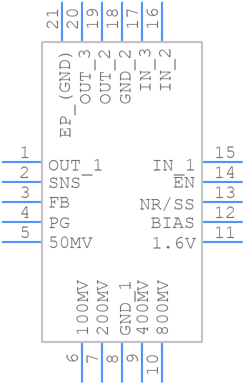 TPS7A8400ARGRT - Texas Instruments - PCB symbol