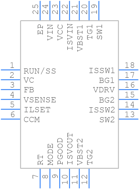 LTC3785EUF-1#PBF - Analog Devices - PCB symbol