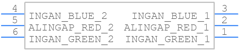 VLMRGB6112-00-GS08 - Vishay - PCB symbol