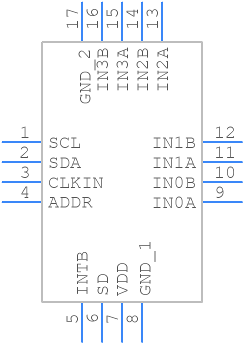 FDC2214RGHR - Texas Instruments - PCB symbol