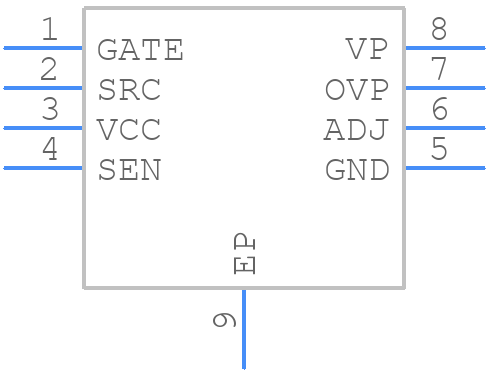 TPS92561DGN - Texas Instruments - PCB symbol