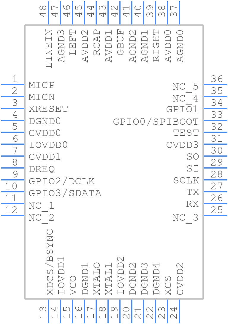 VS1003B - VLSI - PCB symbol