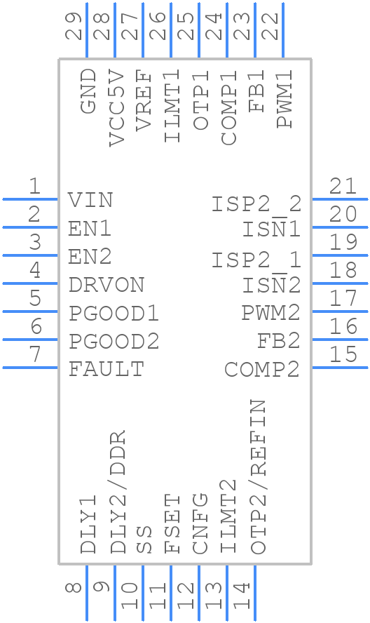 NCP81234MNTXG - onsemi - PCB symbol
