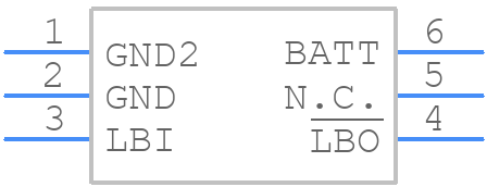 MAX6775LTA+T - Analog Devices - PCB symbol