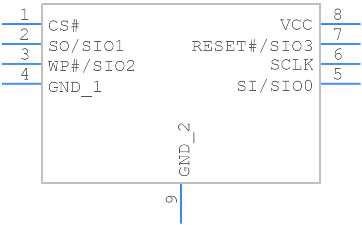 MX25R4035FZUIL0 - Macronix - PCB symbol