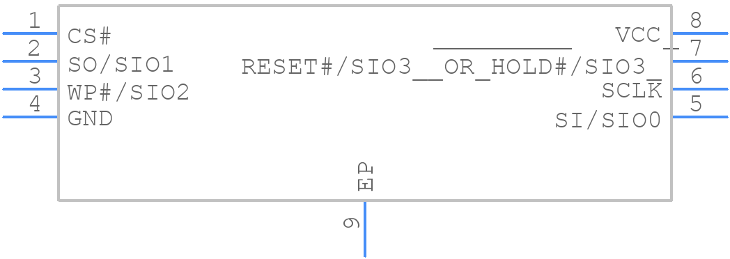 MX25R6435FZAIH0 - Macronix - PCB symbol
