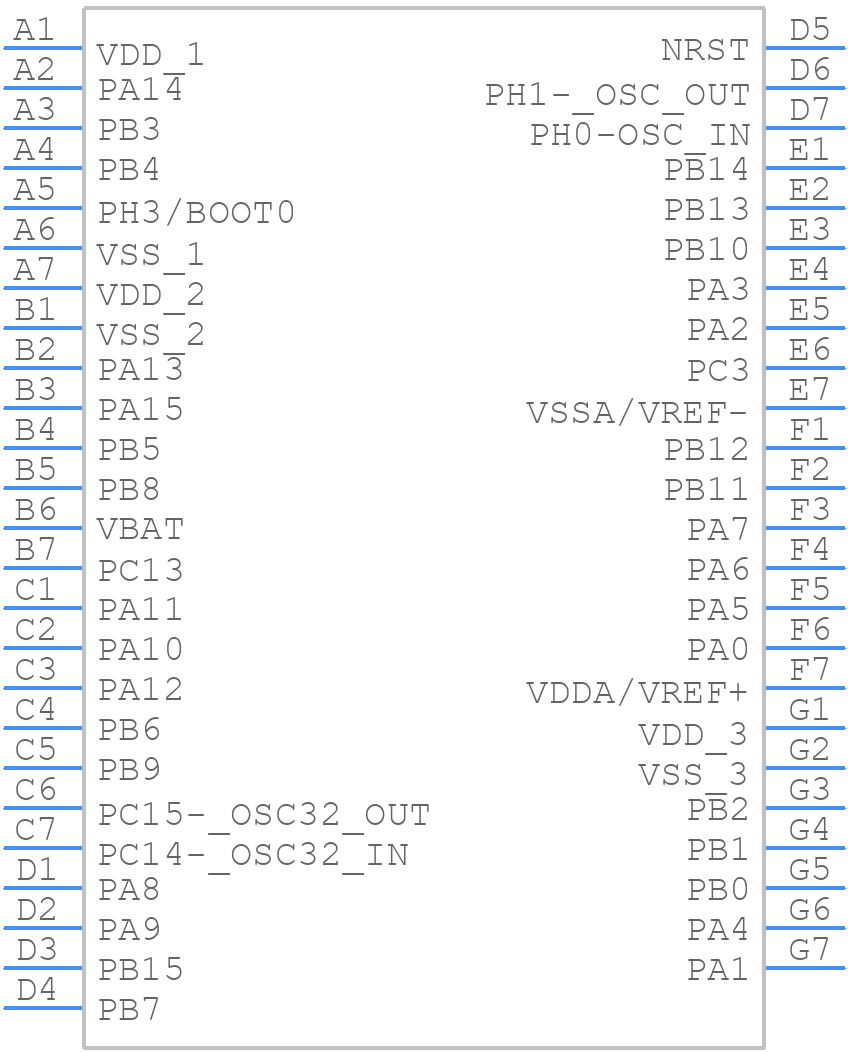 STM32L431CCY6TR - STMicroelectronics - PCB symbol