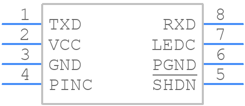MAX3120ESA+ - Analog Devices - PCB symbol