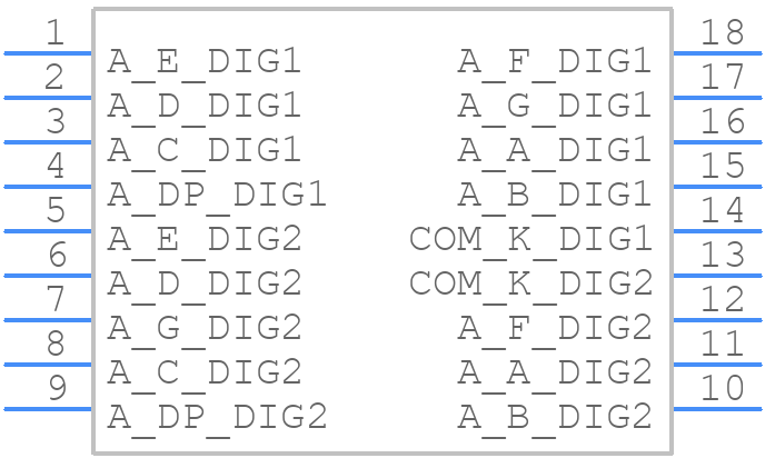 LDD-C512RI - Lumex - PCB symbol