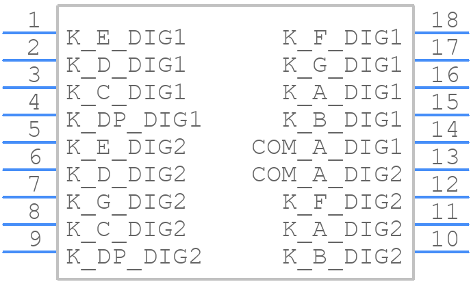 LDD-A514RI - Lumex - PCB symbol