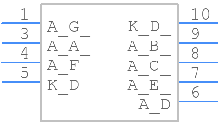 LDD-F302NI - Lumex - PCB symbol