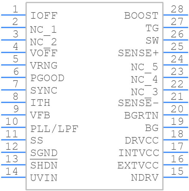 LTC3813EG#TRPBF - Analog Devices - PCB symbol