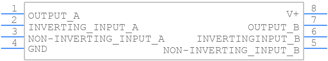 LM358AMX - Texas Instruments - PCB symbol