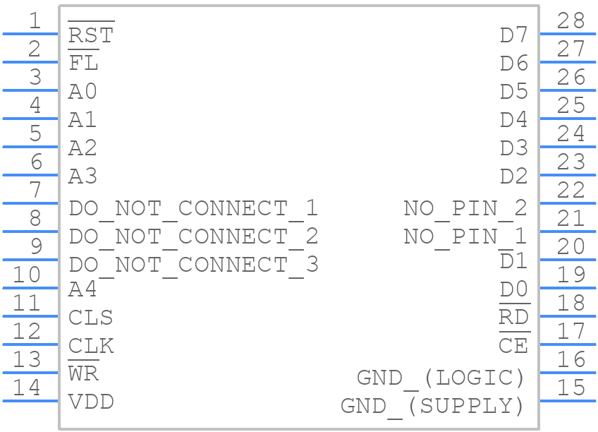HDSP-2111 - Avago Technologies - PCB symbol