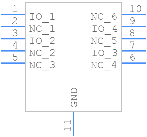 RCLAMP3304N.TCT - SEMTECH - PCB symbol