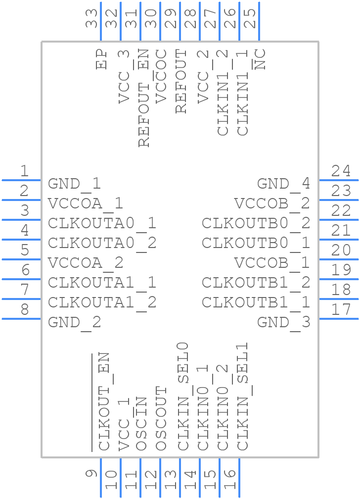 LMK00334RTVT - Texas Instruments - PCB symbol