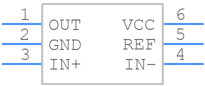 MAX6460UT+T - Analog Devices - PCB symbol