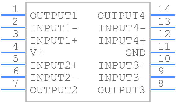 LM2902MX - Texas Instruments - PCB symbol