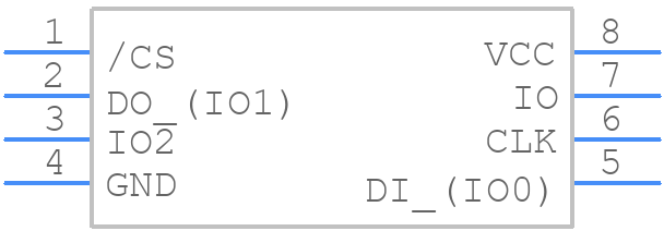W25Q128JVSIQ TR - Winbond - PCB symbol