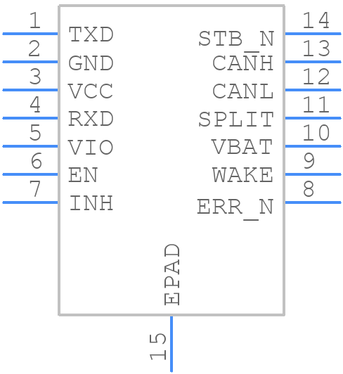 TJA1043TK/1Y - NXP - PCB symbol