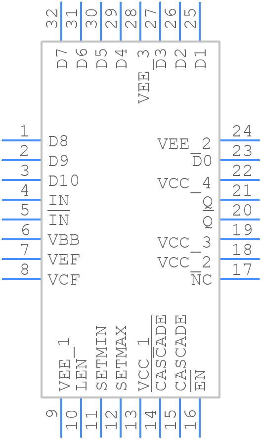 MC100EP195FA - onsemi - PCB symbol