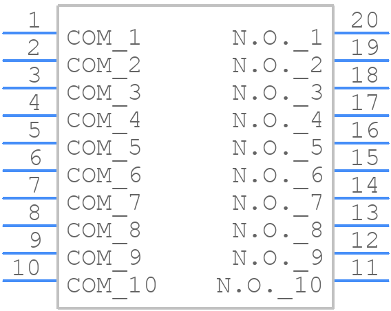 A6S-0101-H - OMRON Electronics - PCB symbol