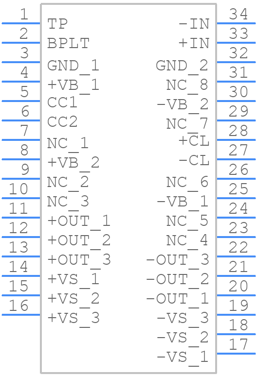 MP108FD - Apex Microtechnology - PCB symbol